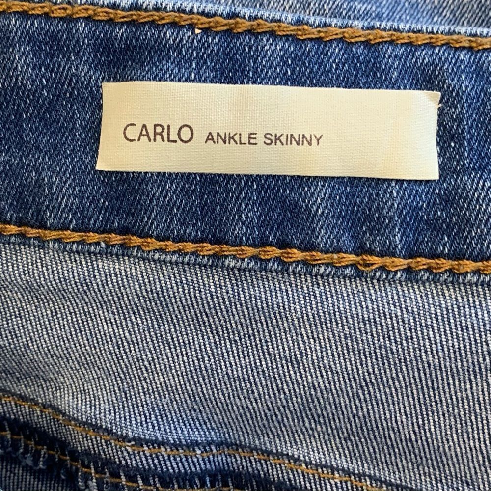 Kut from the Kloth Carlo Ankle Skinny Distressed Jeans Size 16 Raw Hem - Picture 6 of 10